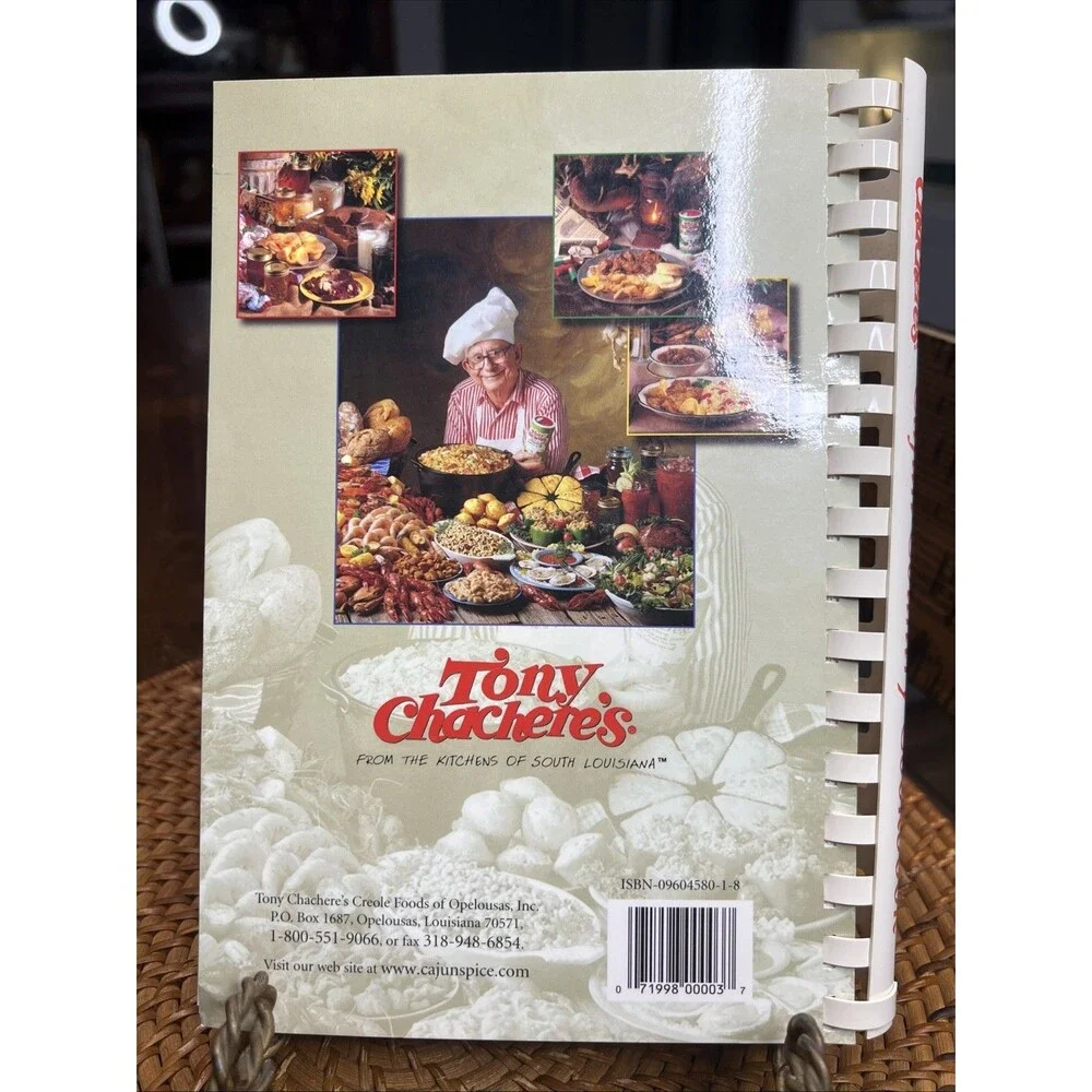 1997 Tony Chacheres 25th Cajun Country Cookbook Louisiana Seafood Wild Game